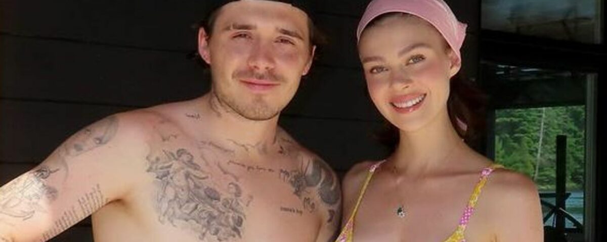 尼古拉·佩爾茨 (Nicola Peltz) 與布魯克林·貝克漢 (Brooklyn Beckham) 穿著鉤針比基尼展示她健美的身材