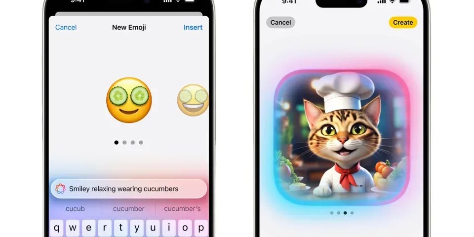 iPhone 上的 KI-Emojis 和圖片適用於不同版本