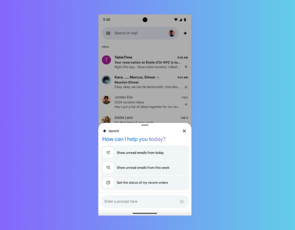 Gemini 現在可以在 Android 上回答有關 Gmail 收件匣的問題